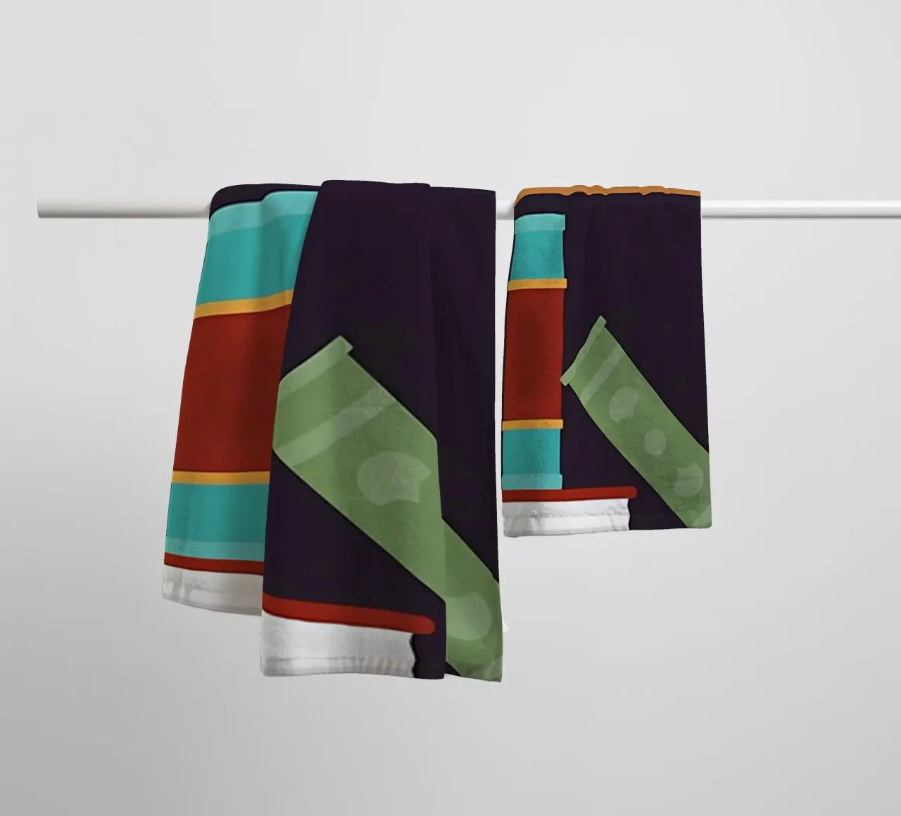 Mystical Library towel by Aiden Garcia