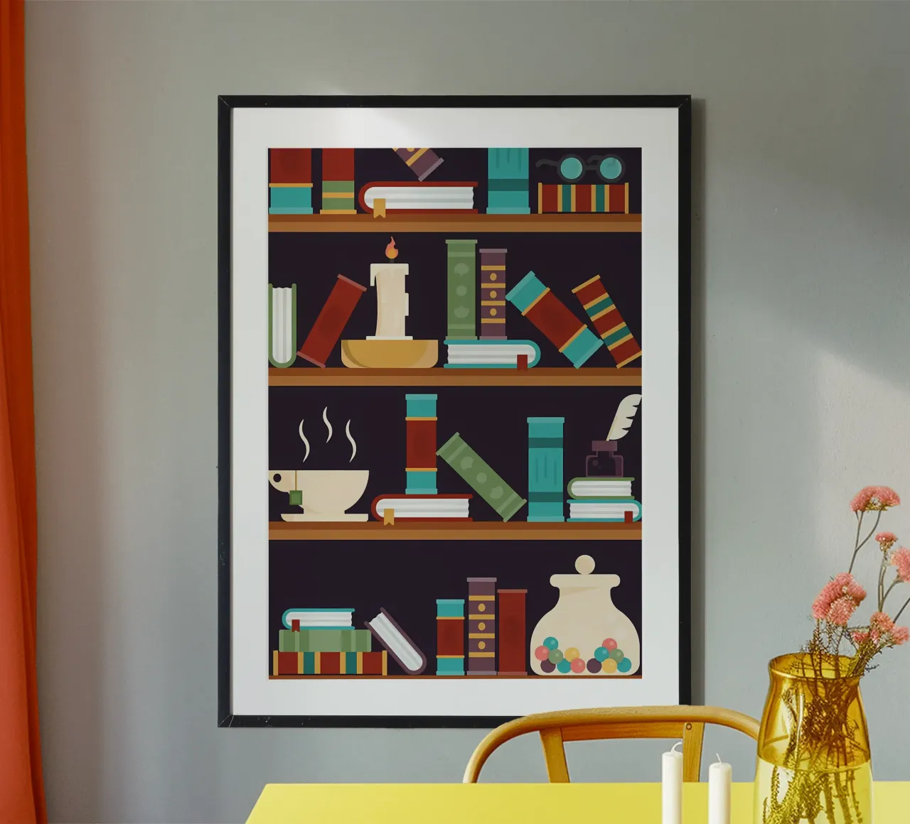 Mystische Bibliothek Poster von Aiden Garcia