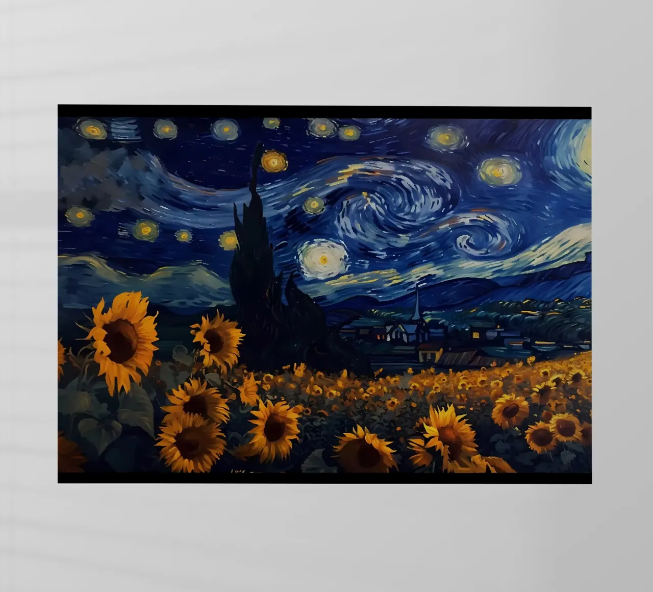 girasole vangogh pellicola backlit da Adrian Patel
