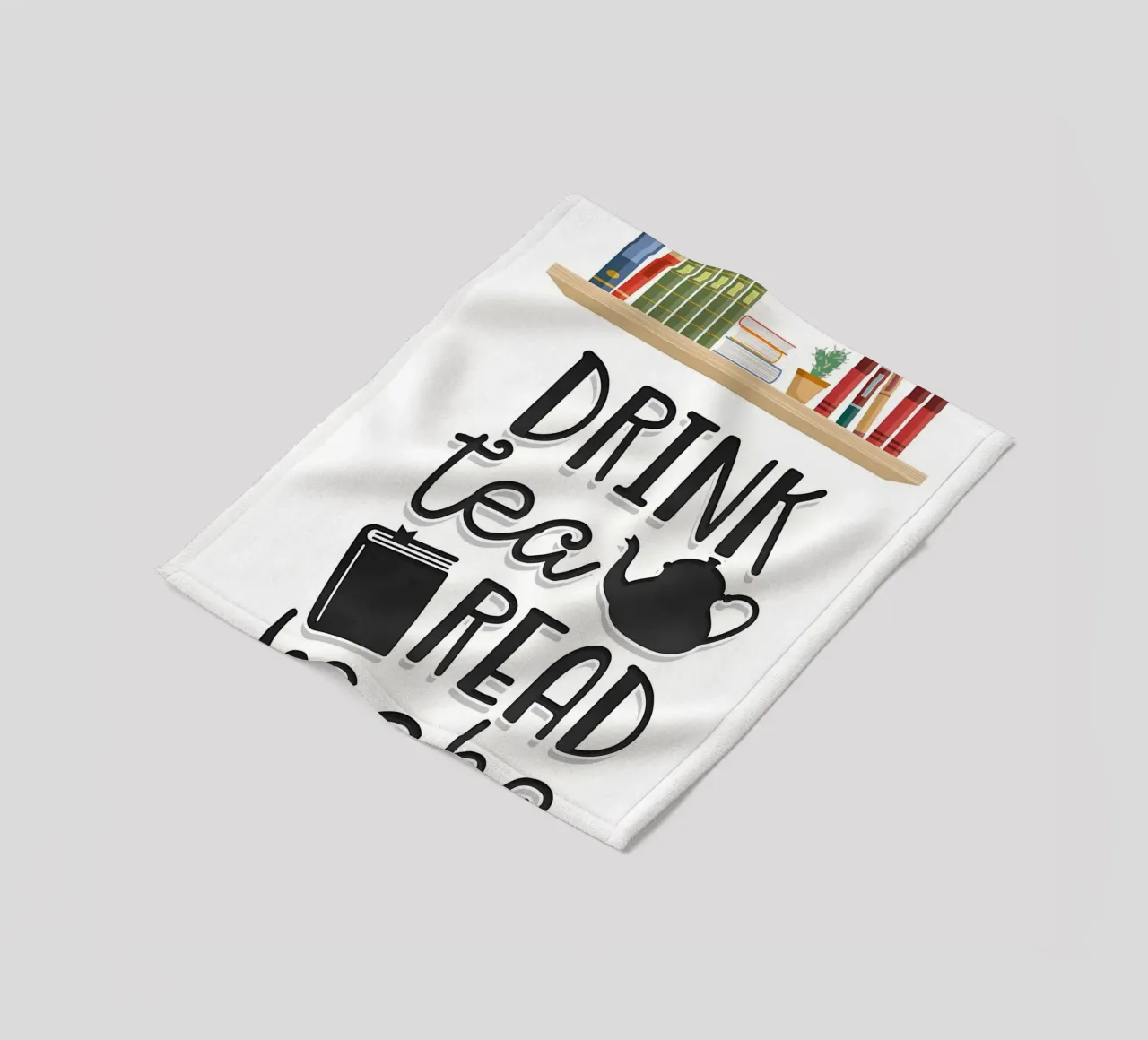 Bere tè, leggere libri coperta in pile da Aiden Garcia