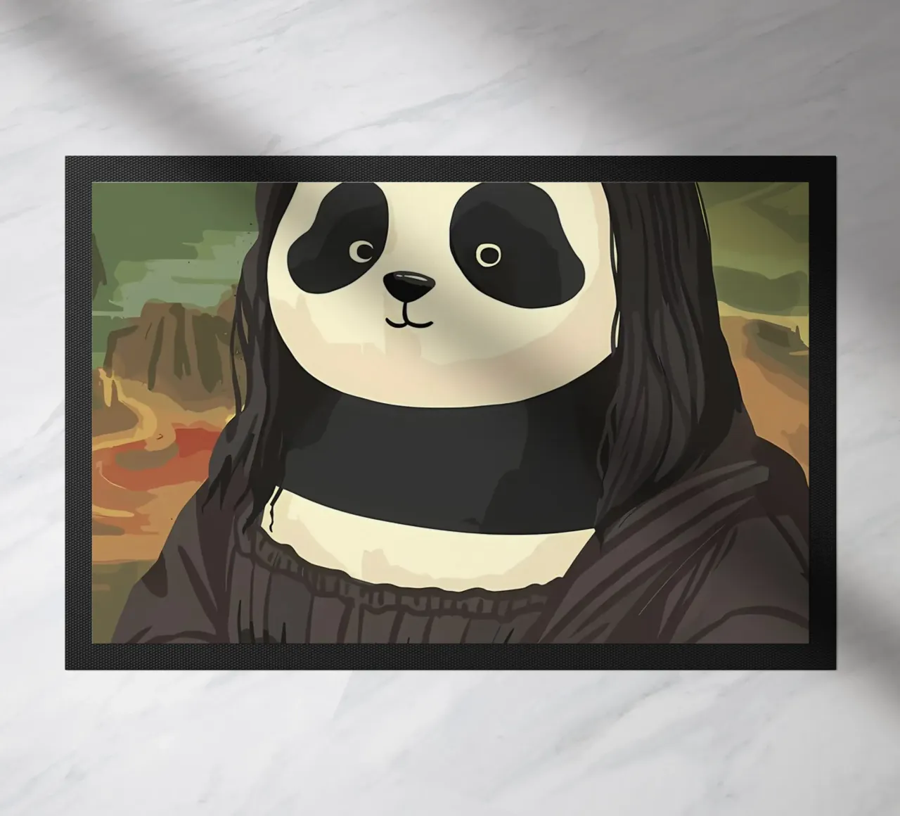 Panda in Monalisa Style zerbino da Adrian Patel