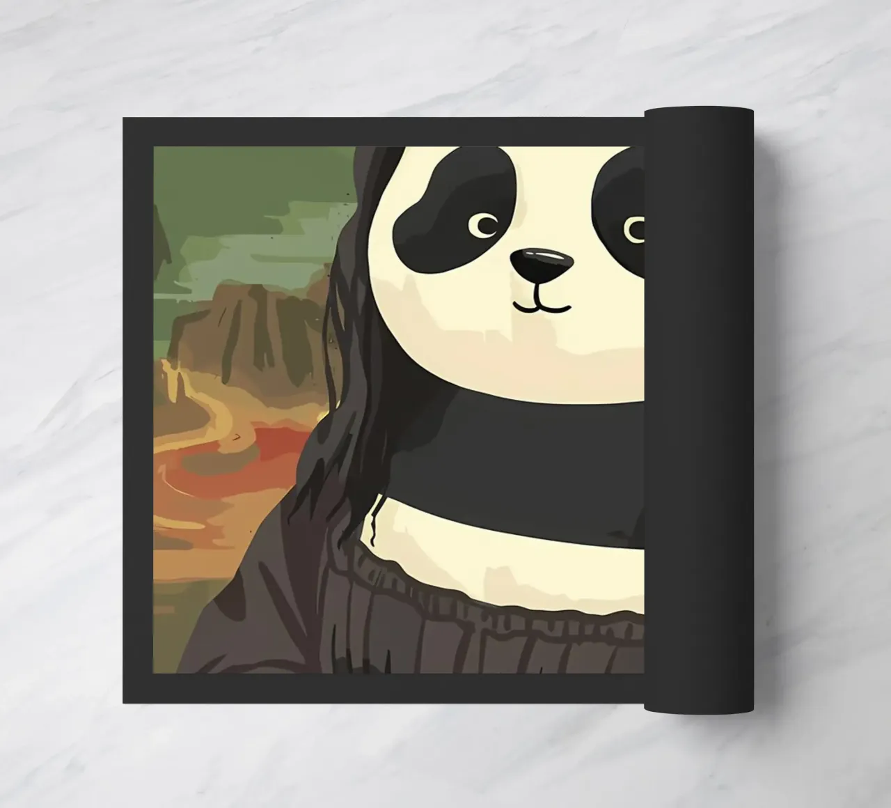 Panda in Monalisa Style zerbino da Adrian Patel