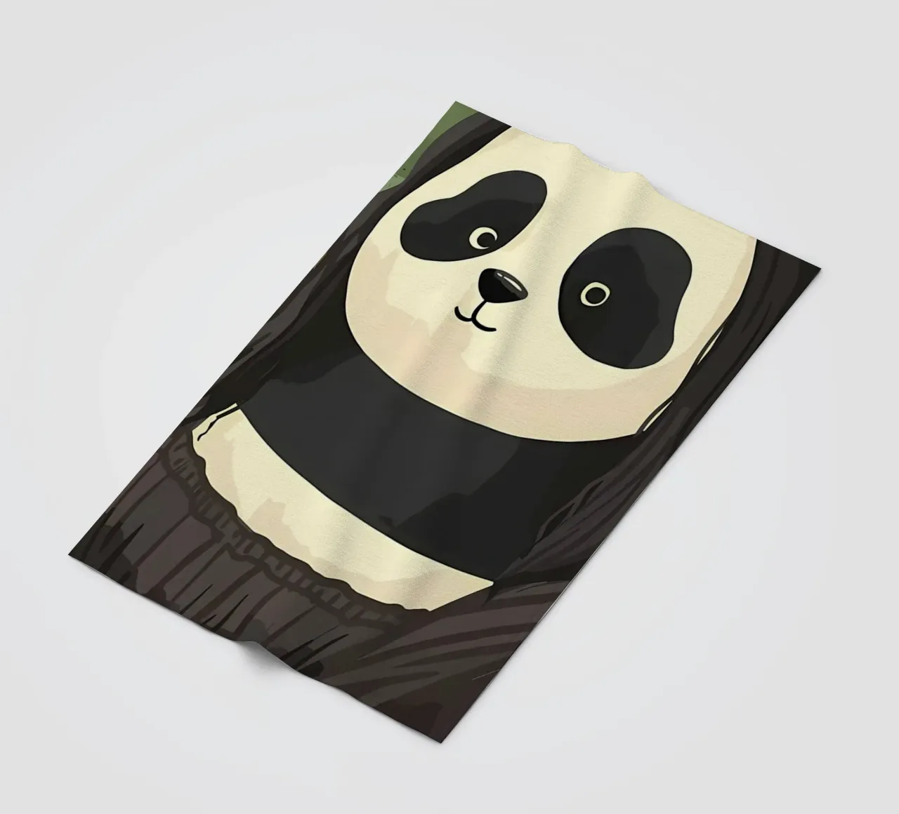 Panda in Monalisa Style coperta in pile da Adrian Patel