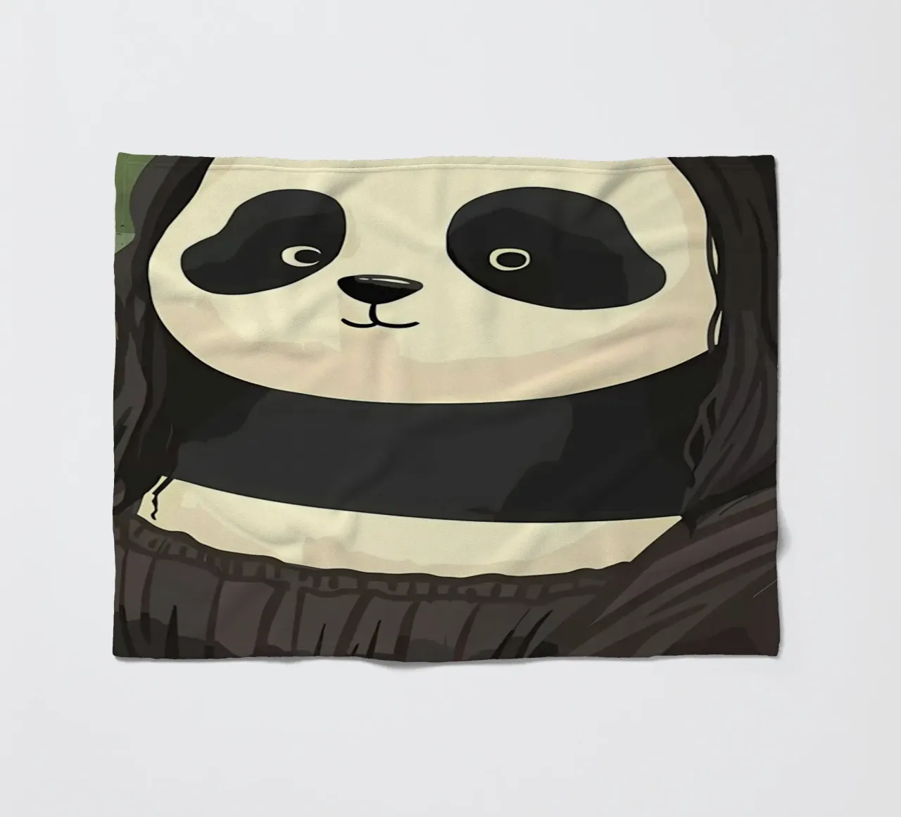 Panda in Monalisa Style coperta in pile da Adrian Patel