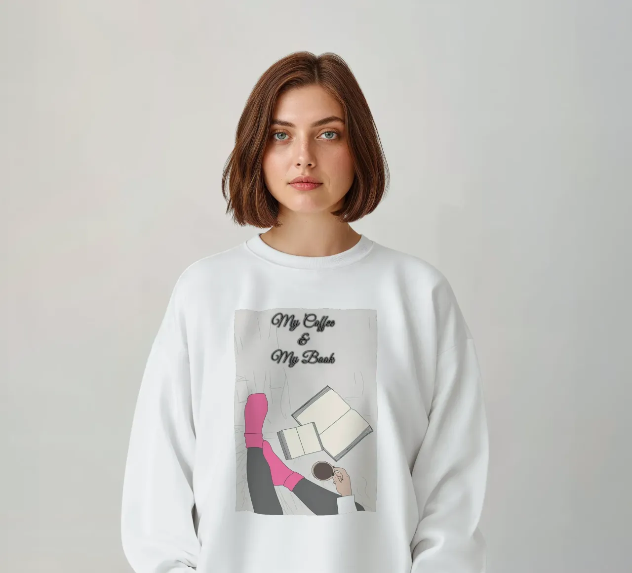La ragazza beve il caffè felpa da Aiden Garcia