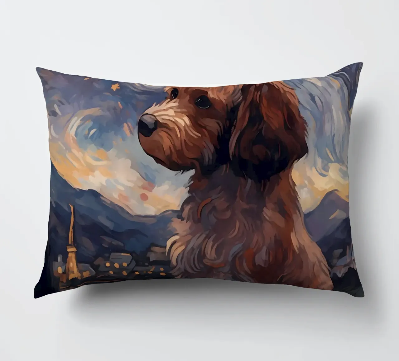 Cavoodle Notte stellata cuscino da Adrian Patel