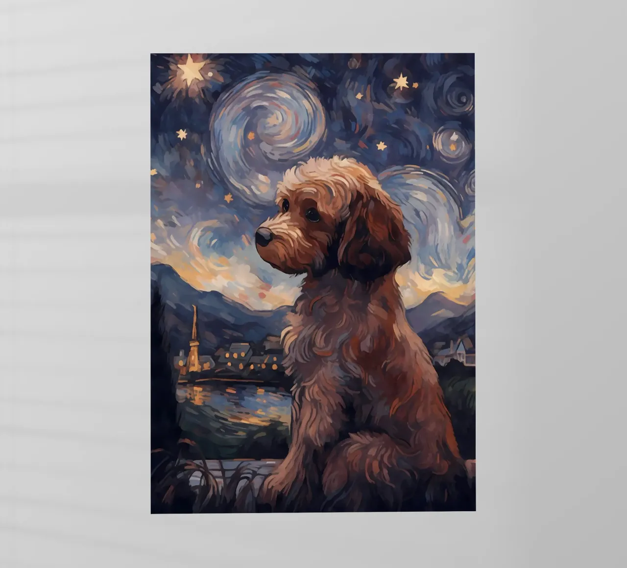 Cavoodle Notte stellata pellicola backlit da Adrian Patel