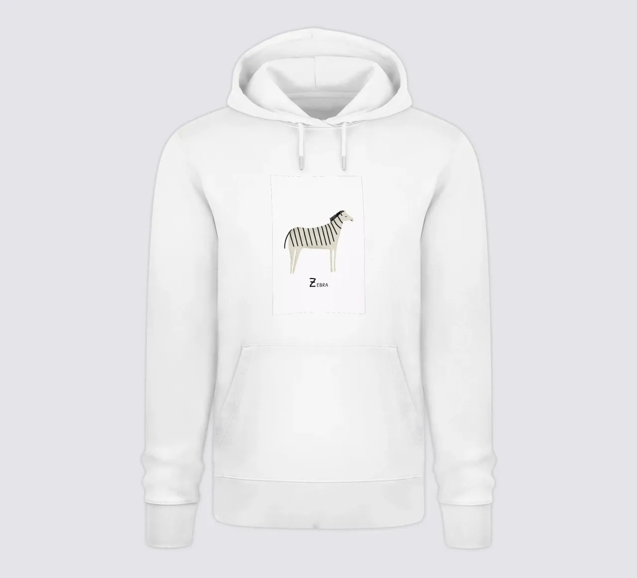 Zebra felpa con cappuccio da Little Flourishes