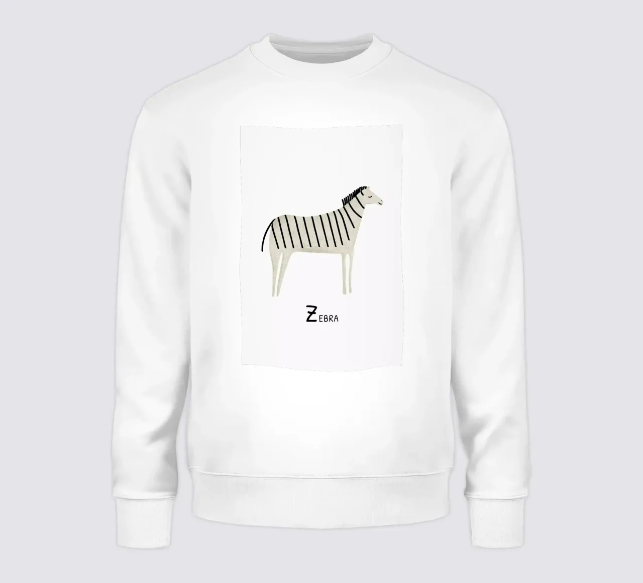 Zebra Sweatshirt von Little Flourishes