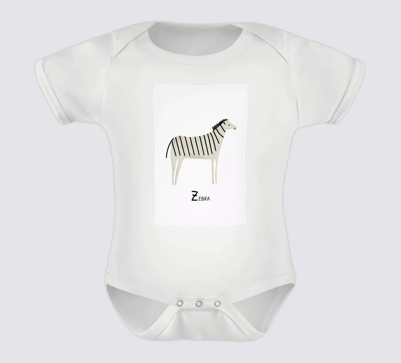 Zebra body bébé de Little Flourishes