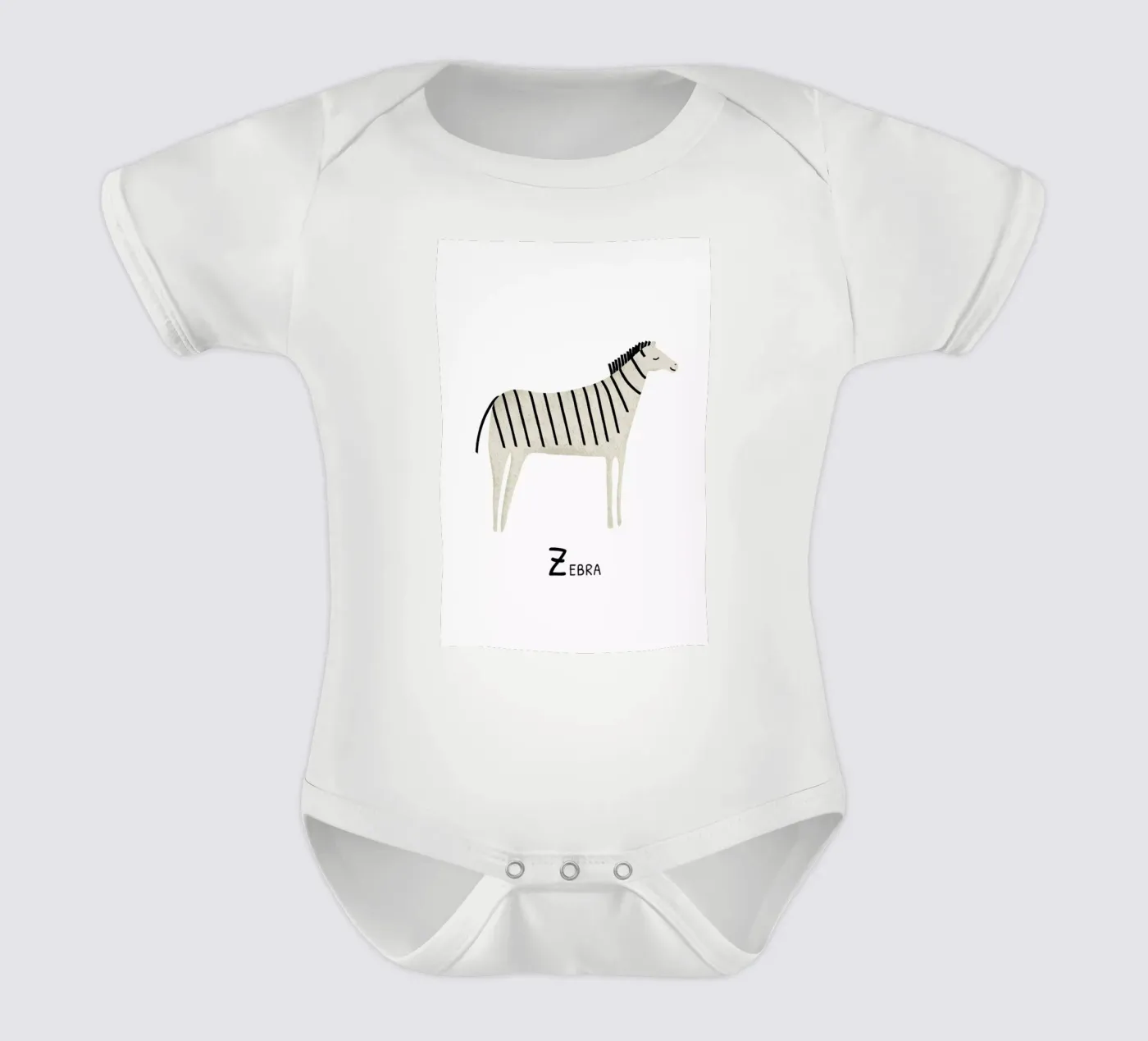 Zebra body bébé de Little Flourishes