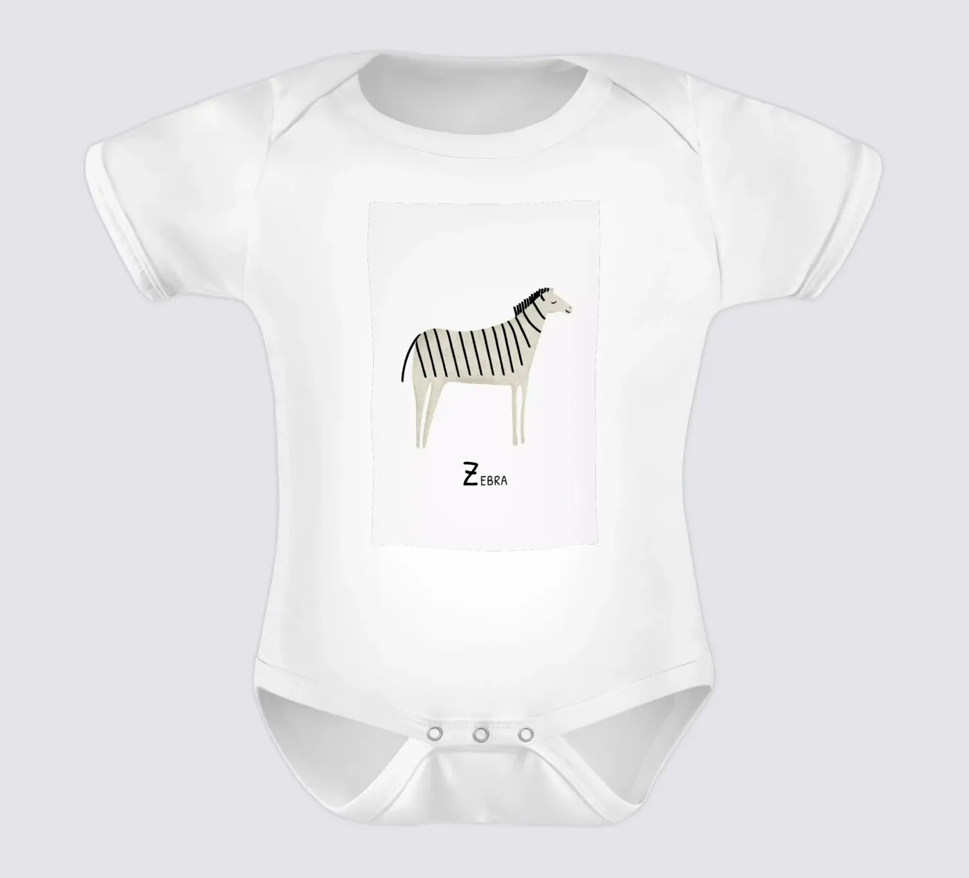 Zebra body bébé de Little Flourishes