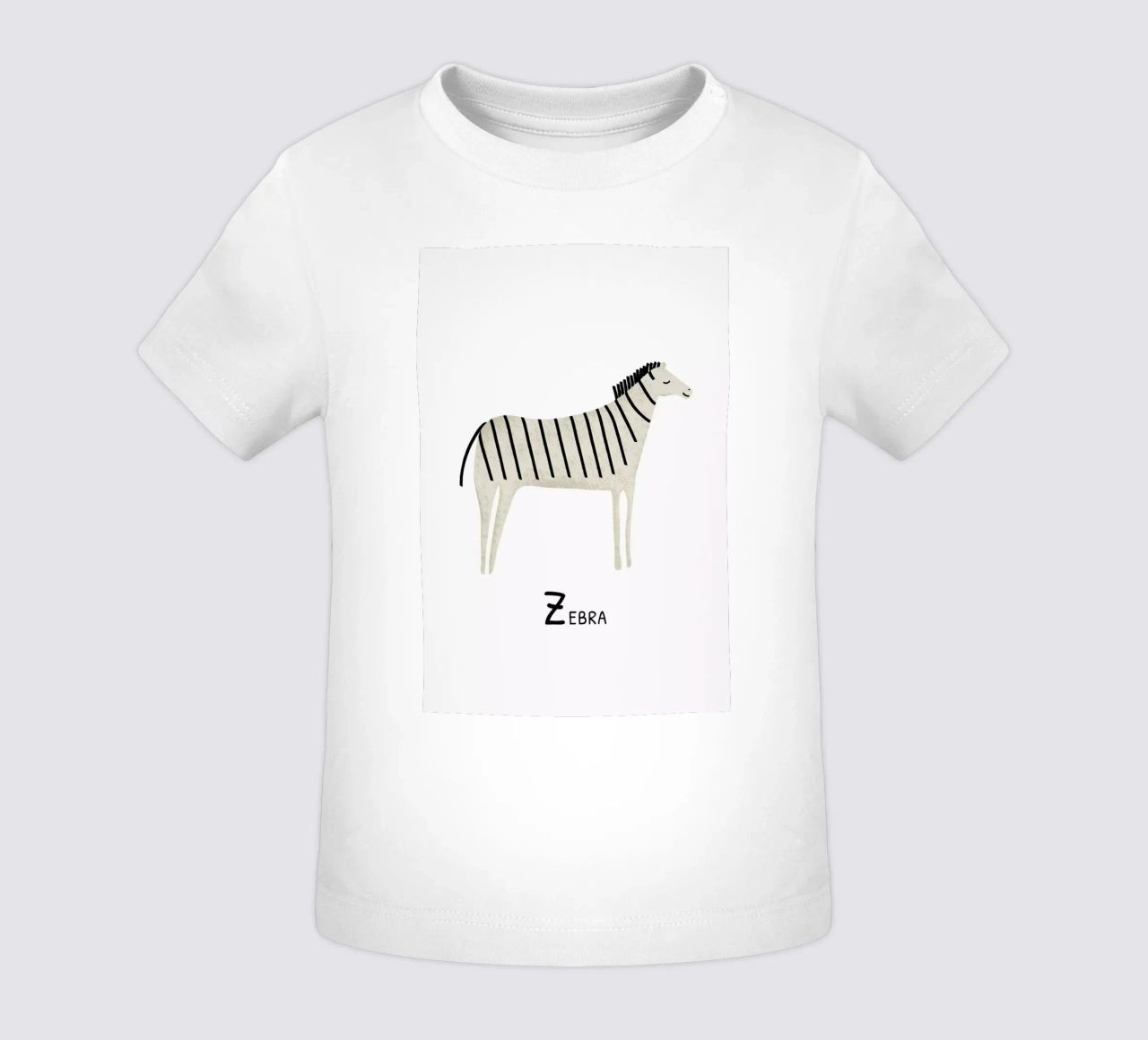 Zebra maglietta neonato da Little Flourishes
