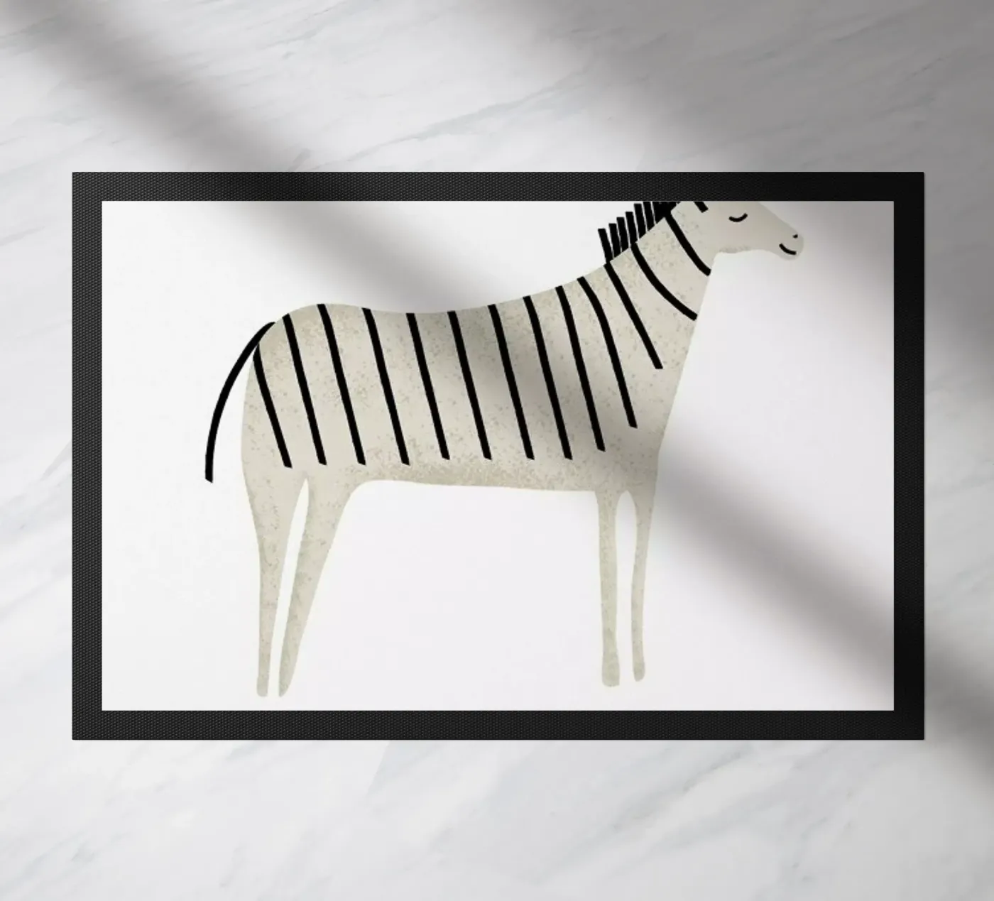 Zebra deurmat van Little Flourishes