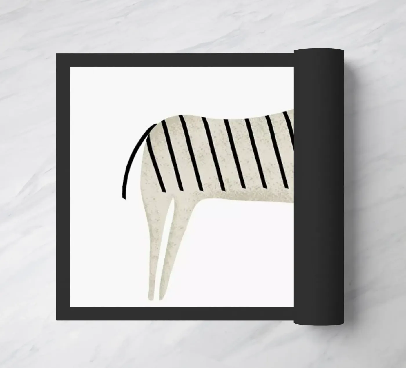 Zebra deurmat van Little Flourishes