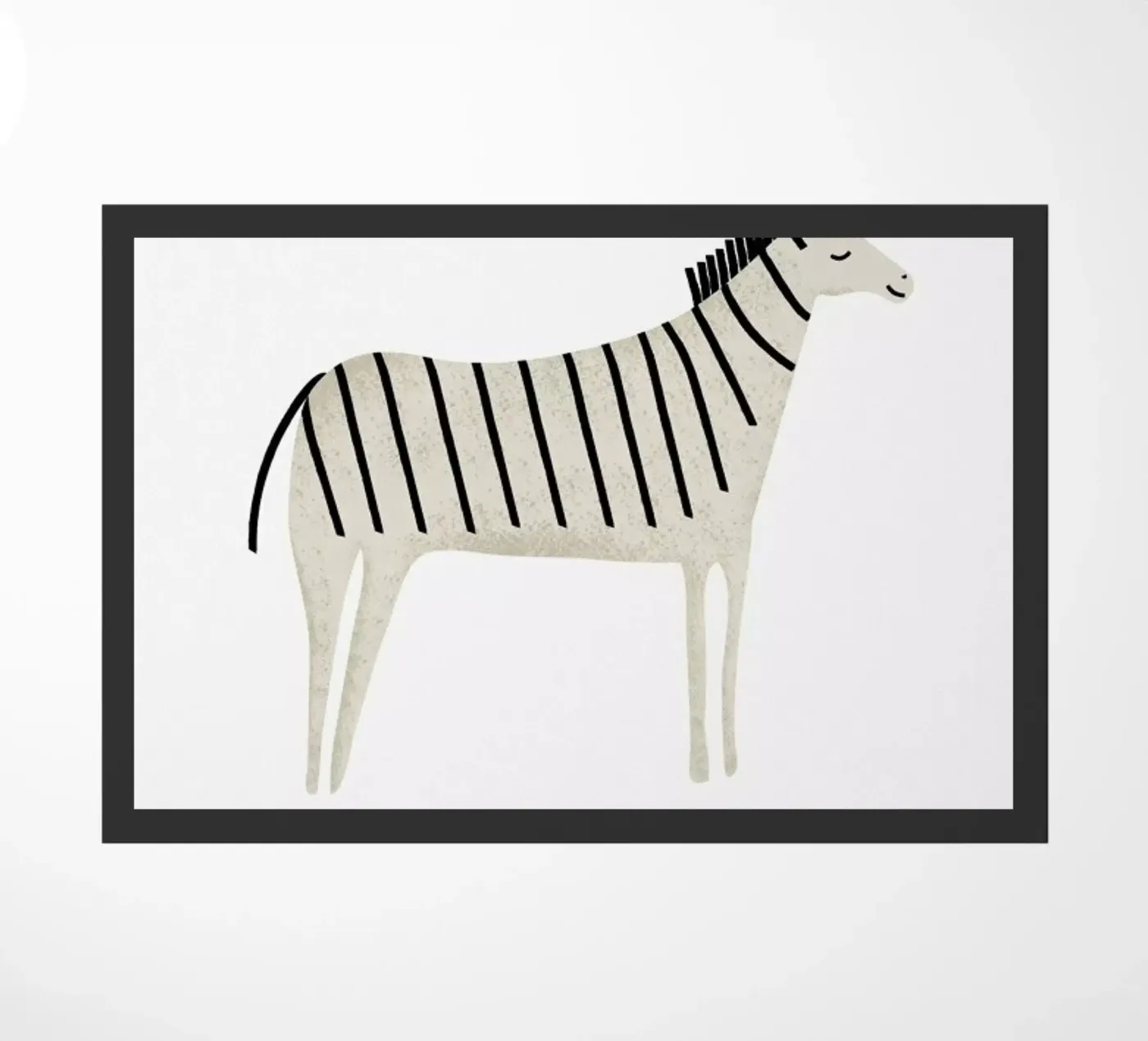 Zebra deurmat van Little Flourishes