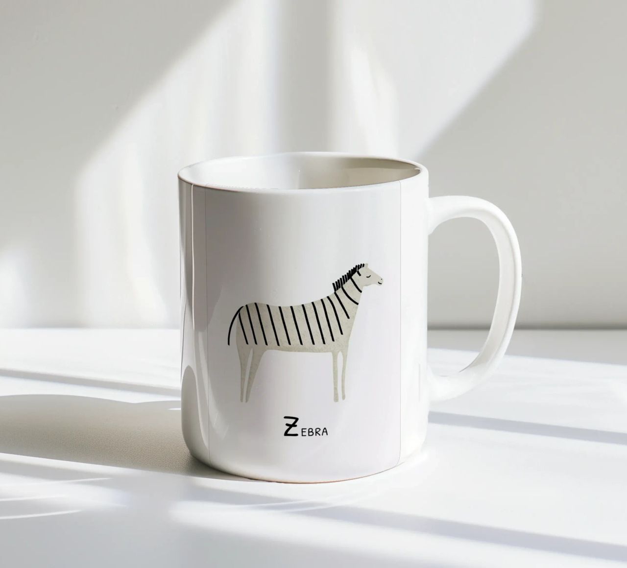 Zebra tazza in ceramica da Little Flourishes
