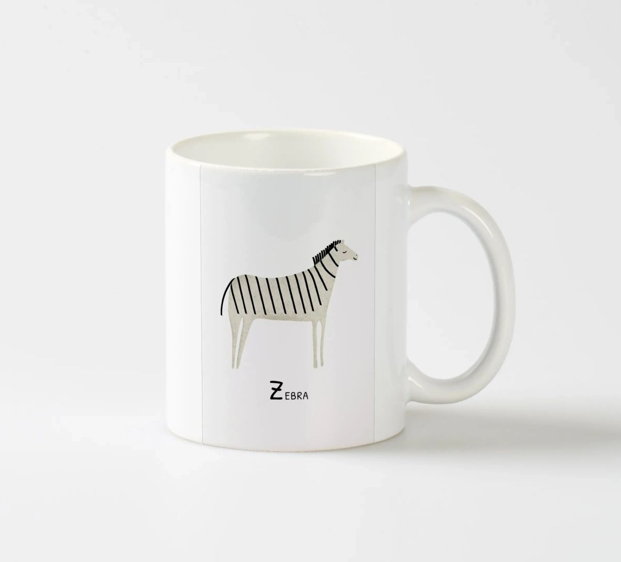 Zebra tazza in ceramica da Little Flourishes