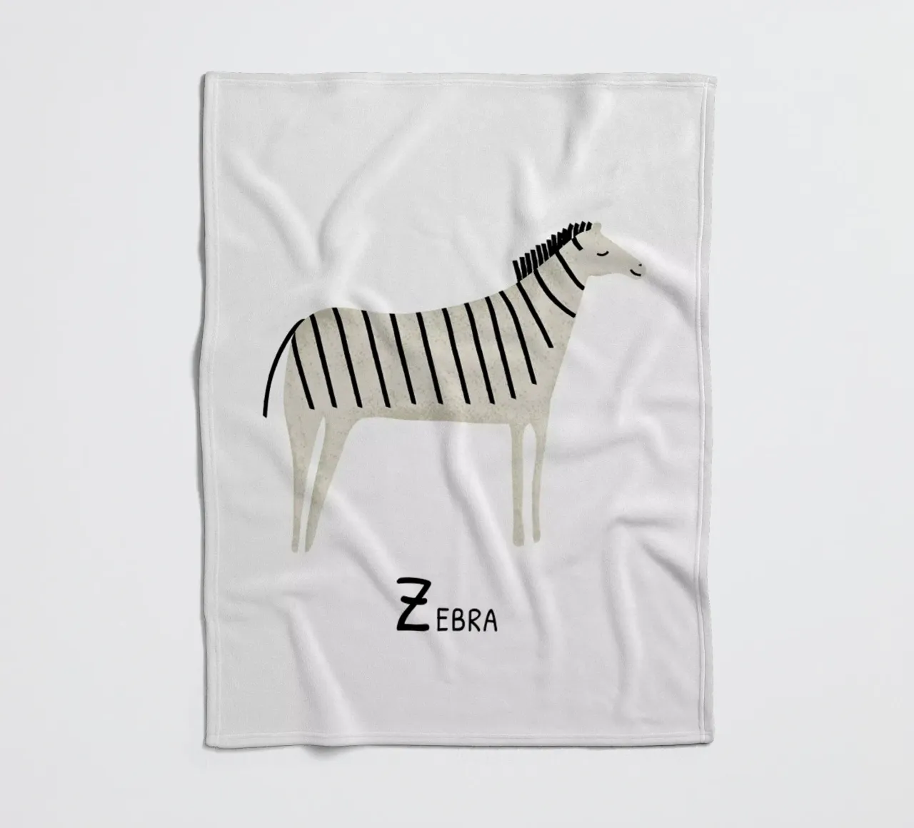 Zebra Fleecedecke von Little Flourishes