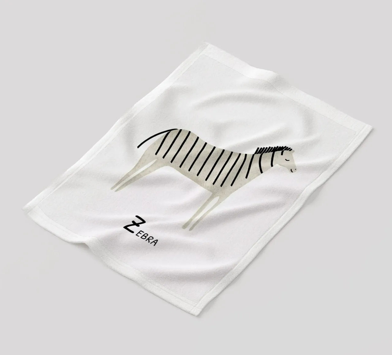 Zebra Fleecedecke von Little Flourishes
