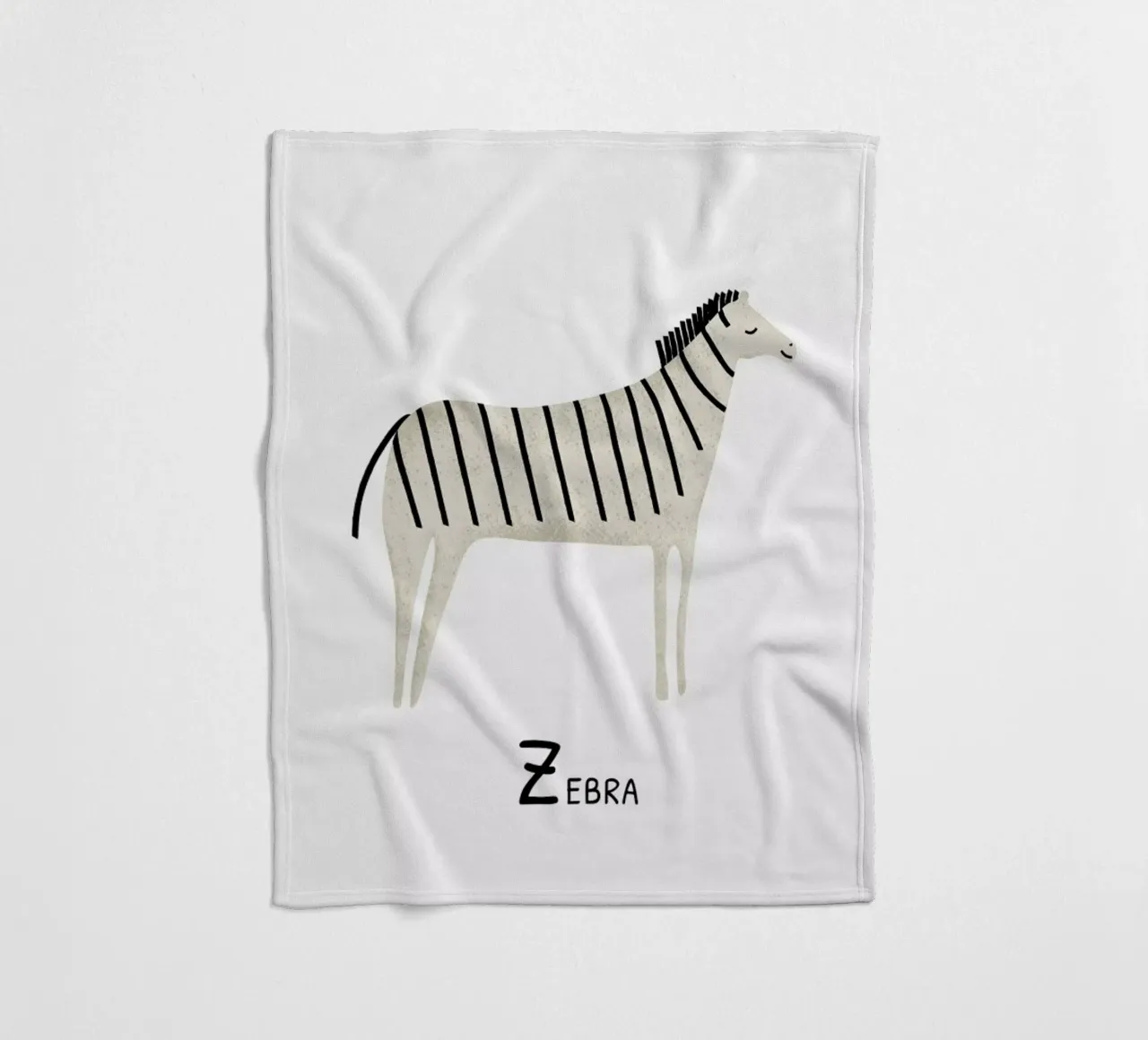 Zebra Fleecedecke von Little Flourishes