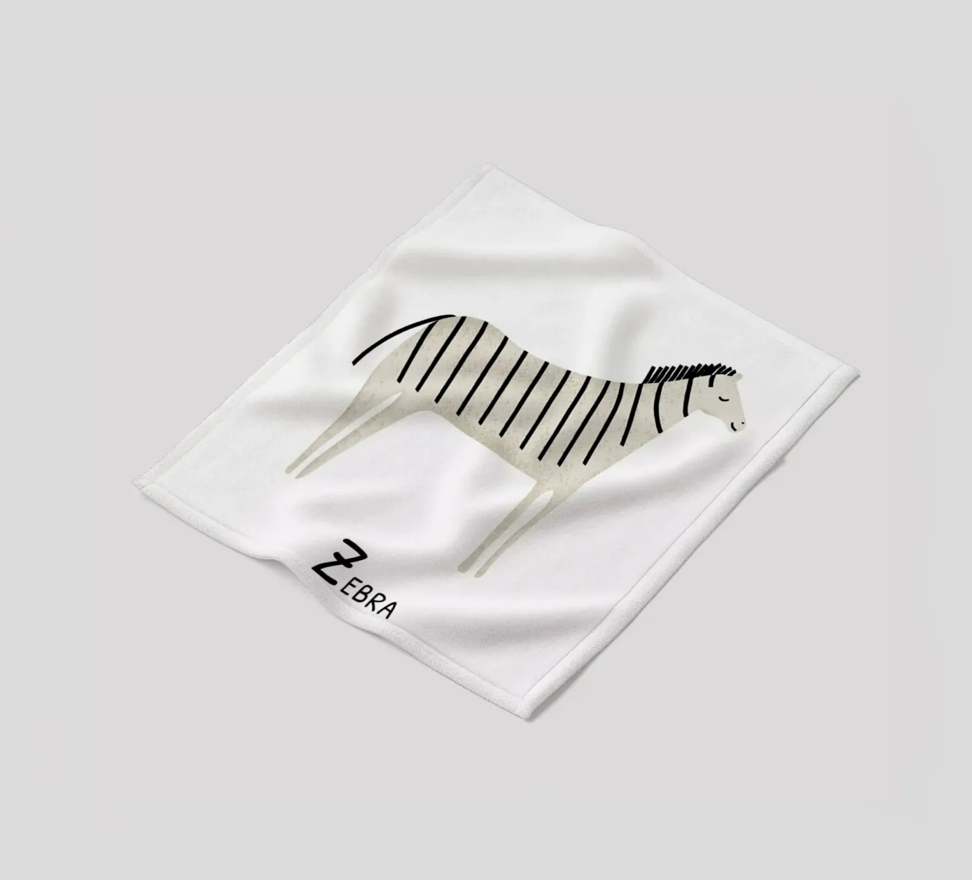 Zebra Fleecedecke von Little Flourishes