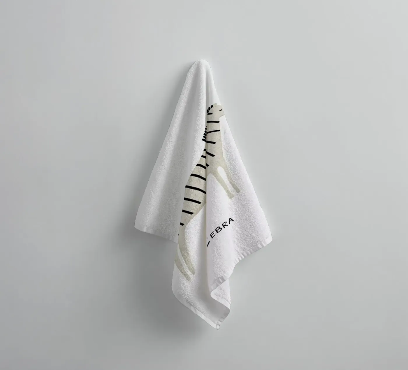Zebra towel by Little Flourishes