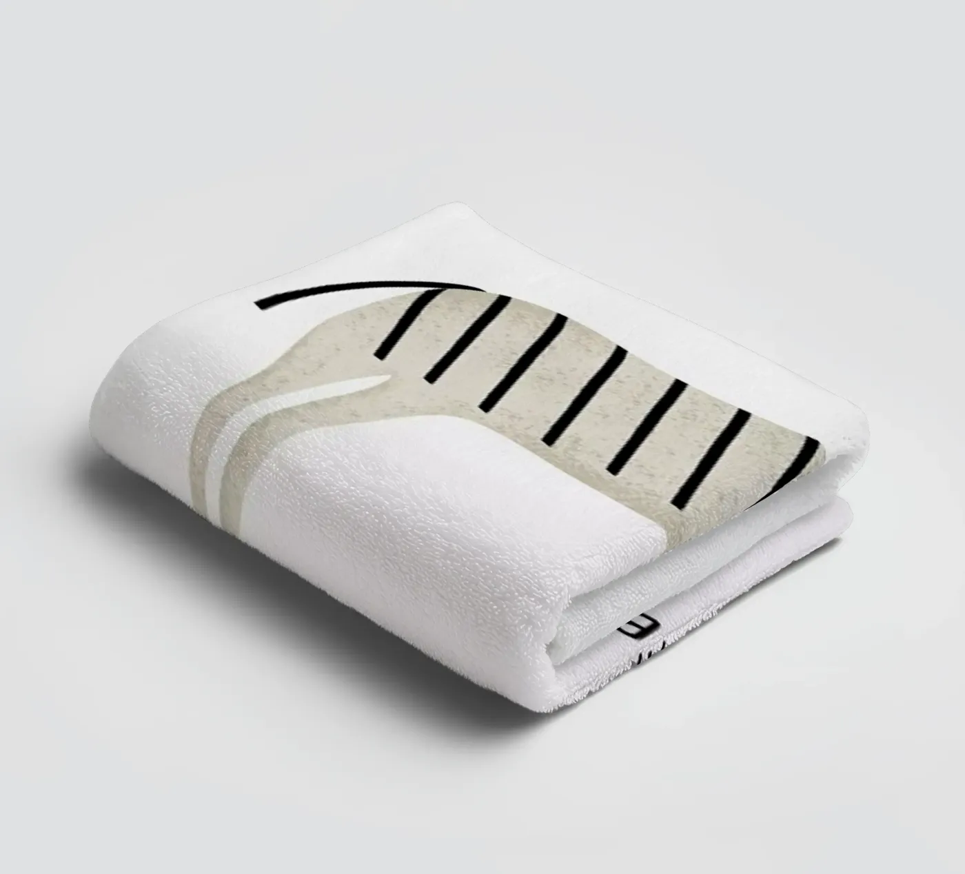 Zebra badhanddoek van Little Flourishes