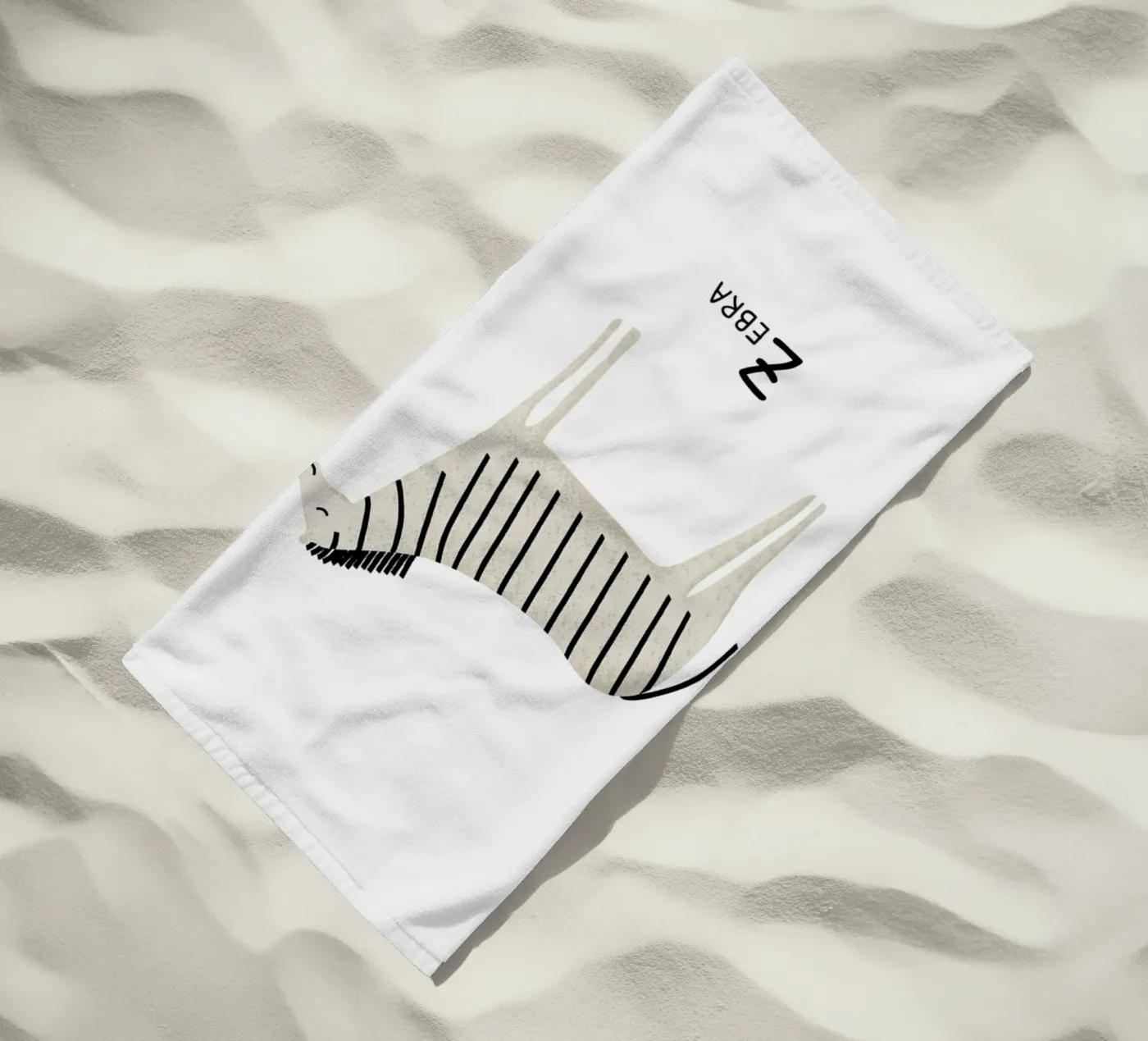 Zebra telo mare da Little Flourishes
