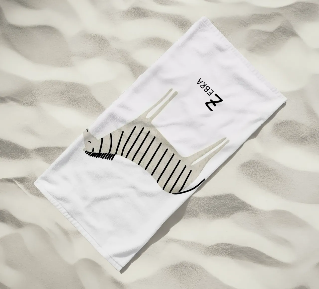 Zebra telo mare da Little Flourishes