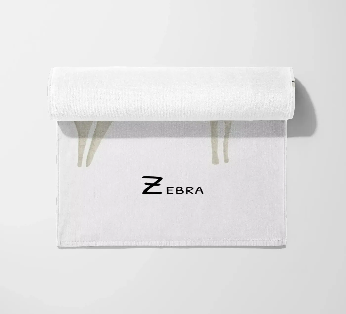 Zebra beach towel by Little Flourishes