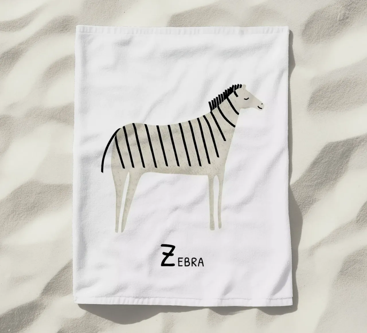 Zebra telo mare da Little Flourishes
