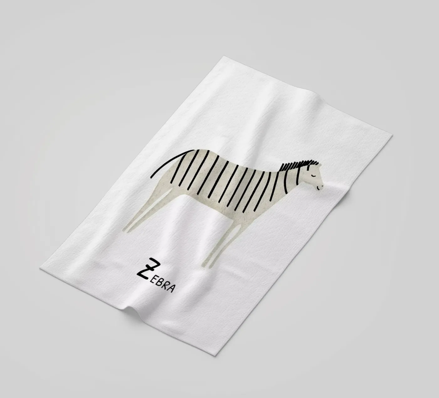 Zebra telo mare da Little Flourishes