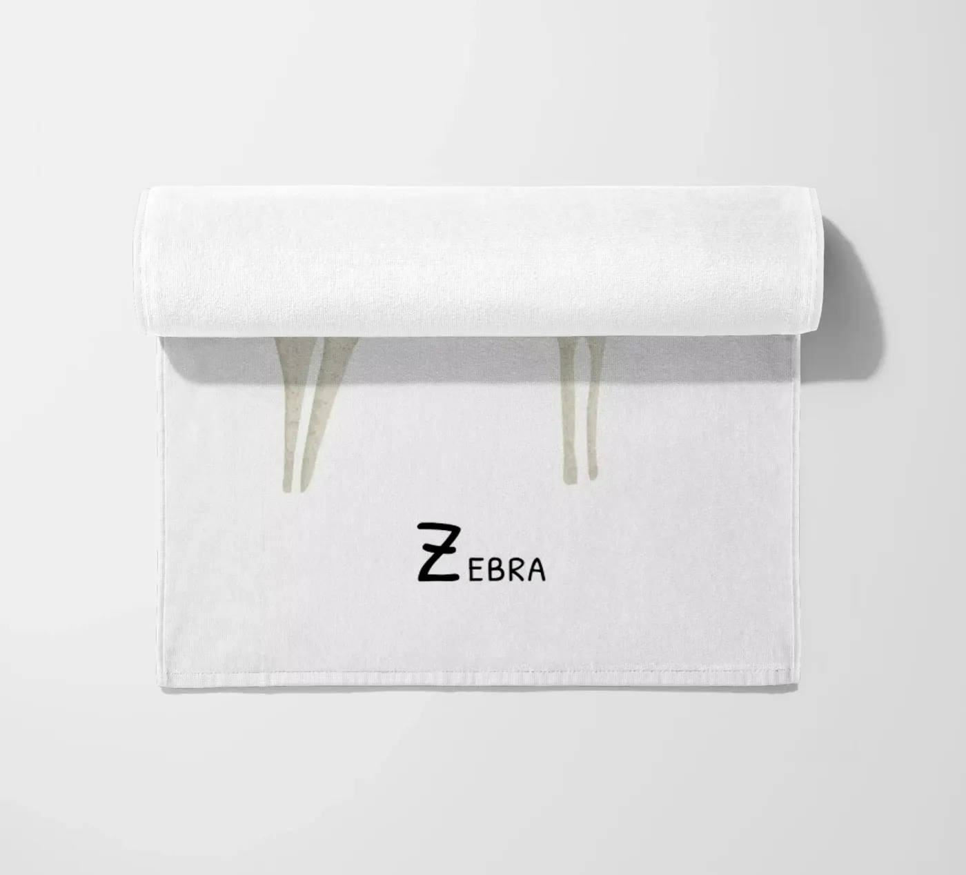 Zebra beach towel by Little Flourishes