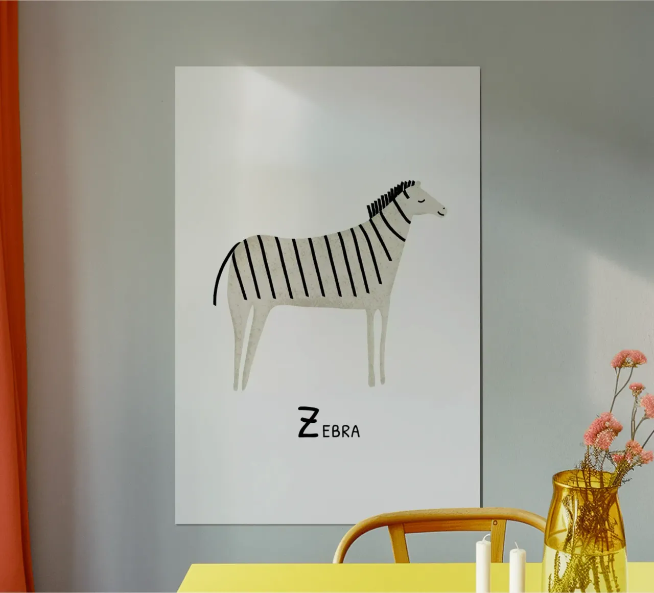Zebra poster da Little Flourishes