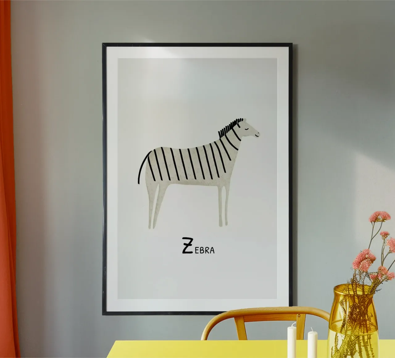 Zebra poster da Little Flourishes