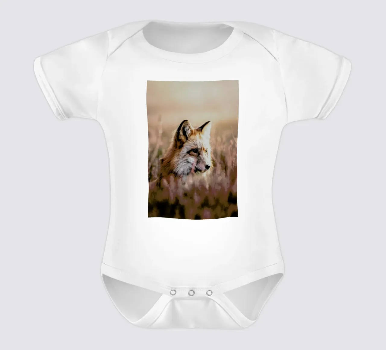 Fox in Reeds body neonato maniche corte da Natural Kingdom