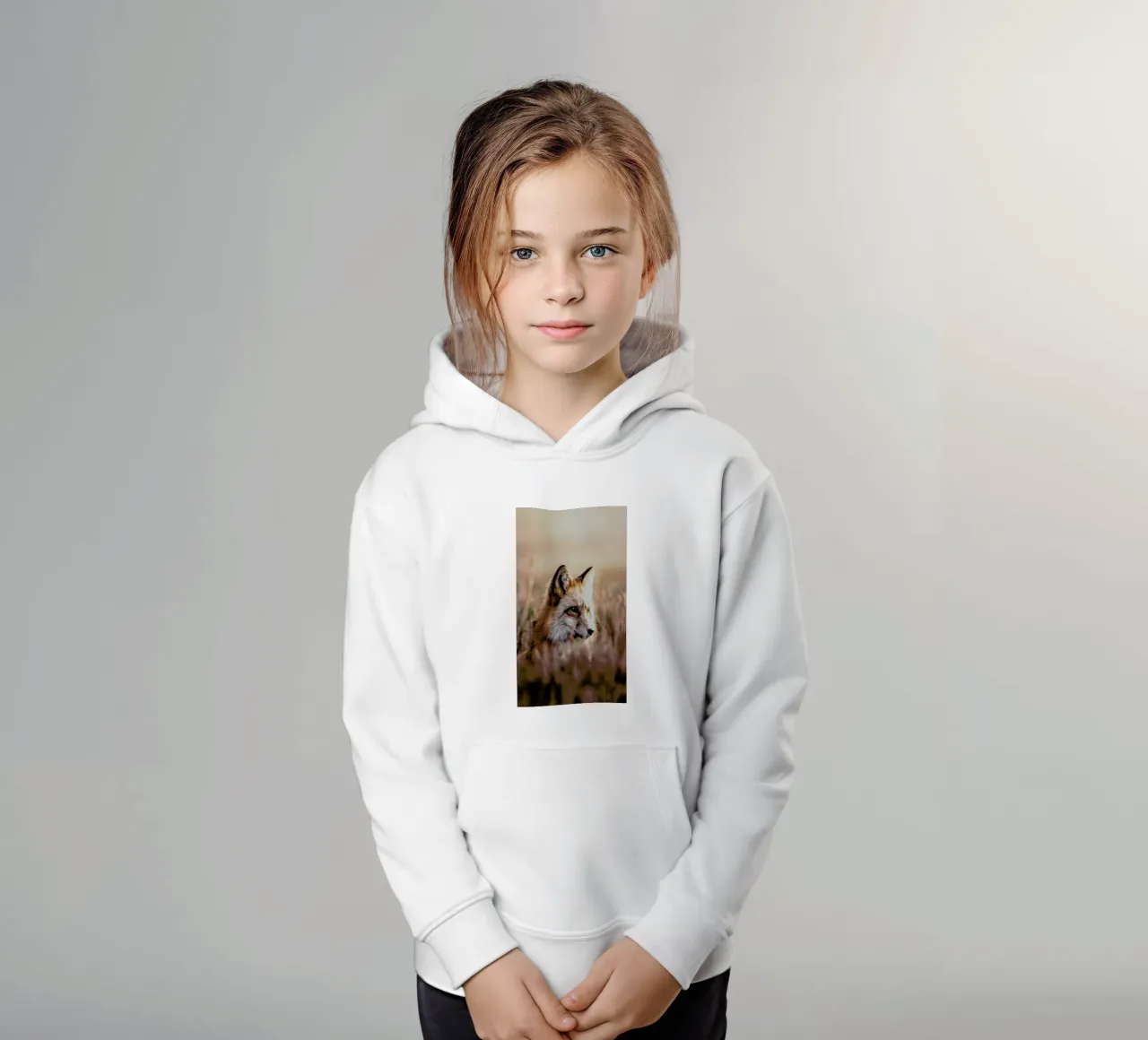 Fox in Reeds felpa bambino con cappuccio da Natural Kingdom