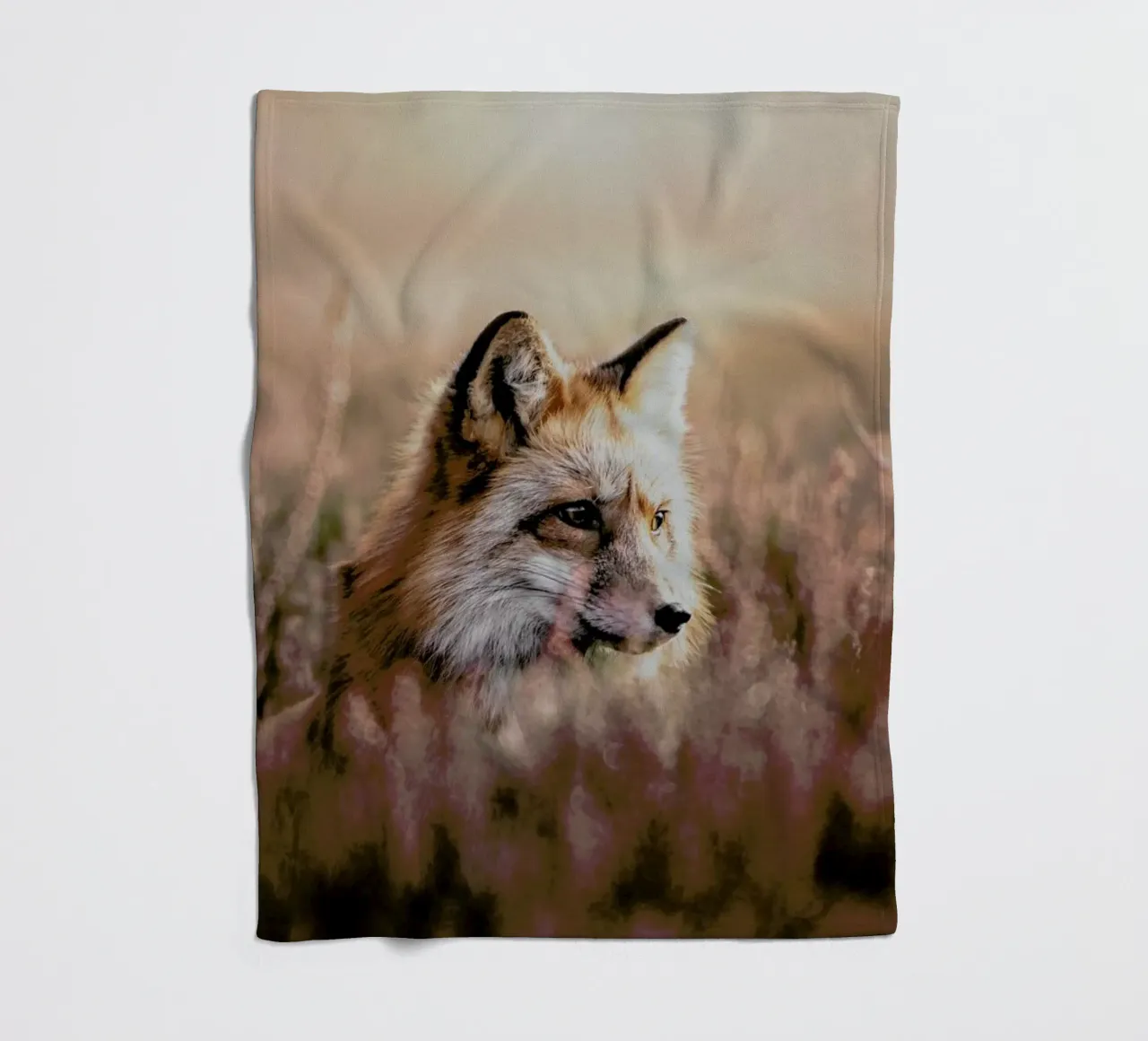 Fox in Reeds coperta in pile da Natural Kingdom