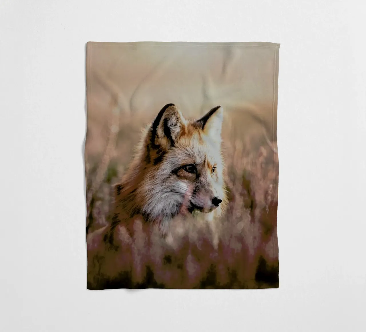 Fox in Reeds coperta in pile da Natural Kingdom