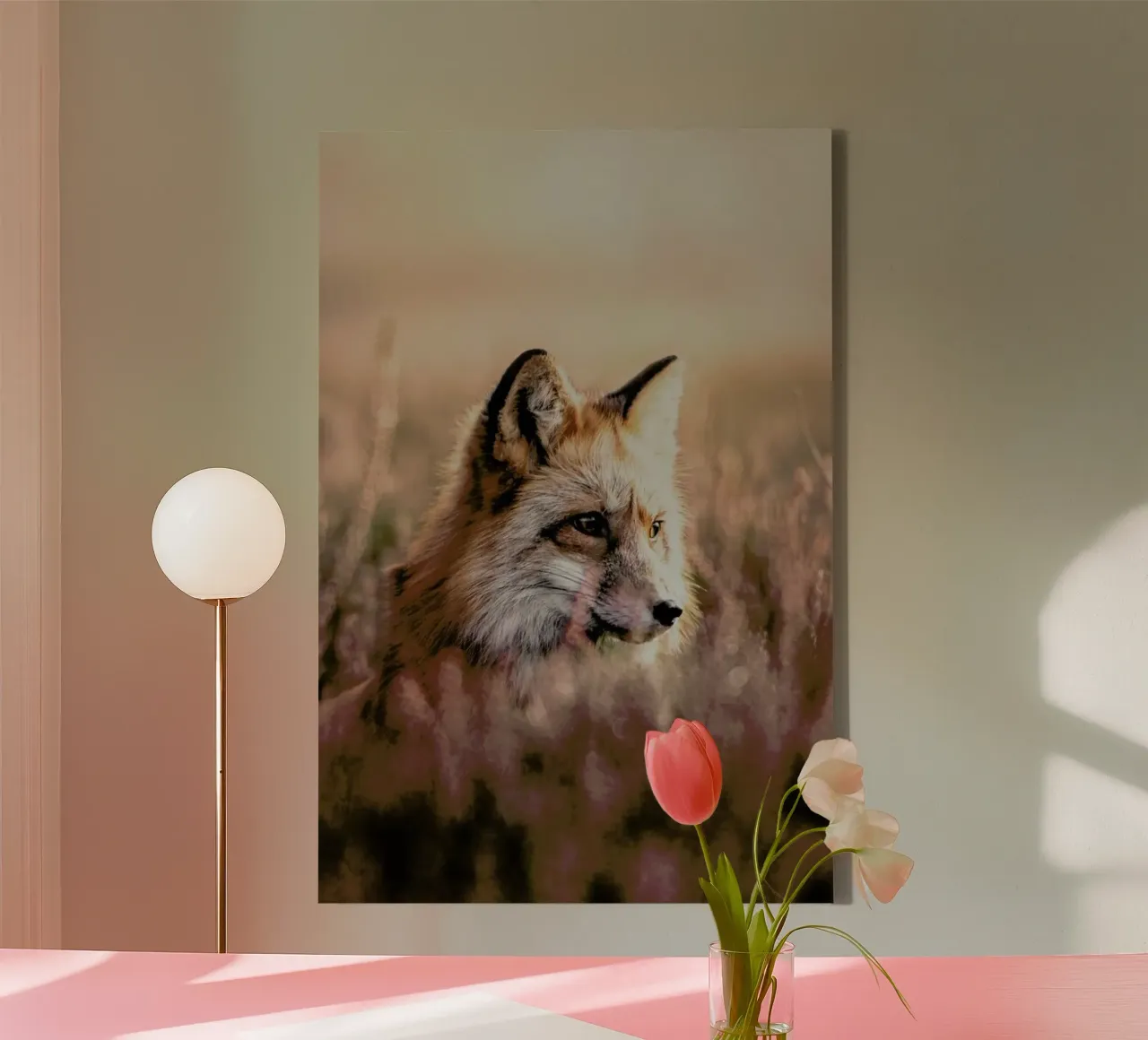 Fox in Reeds tela con Cornice a cassetta da Natural Kingdom