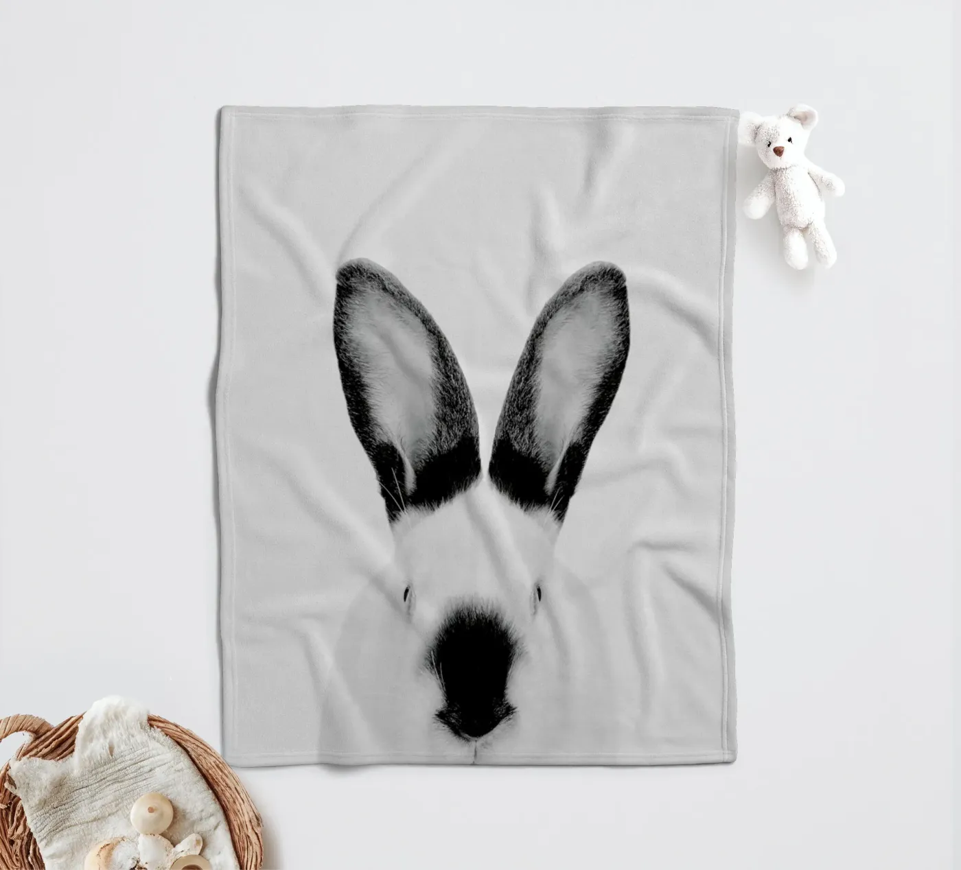 Rabbit Classic Fleecedecke von Paws & Claws