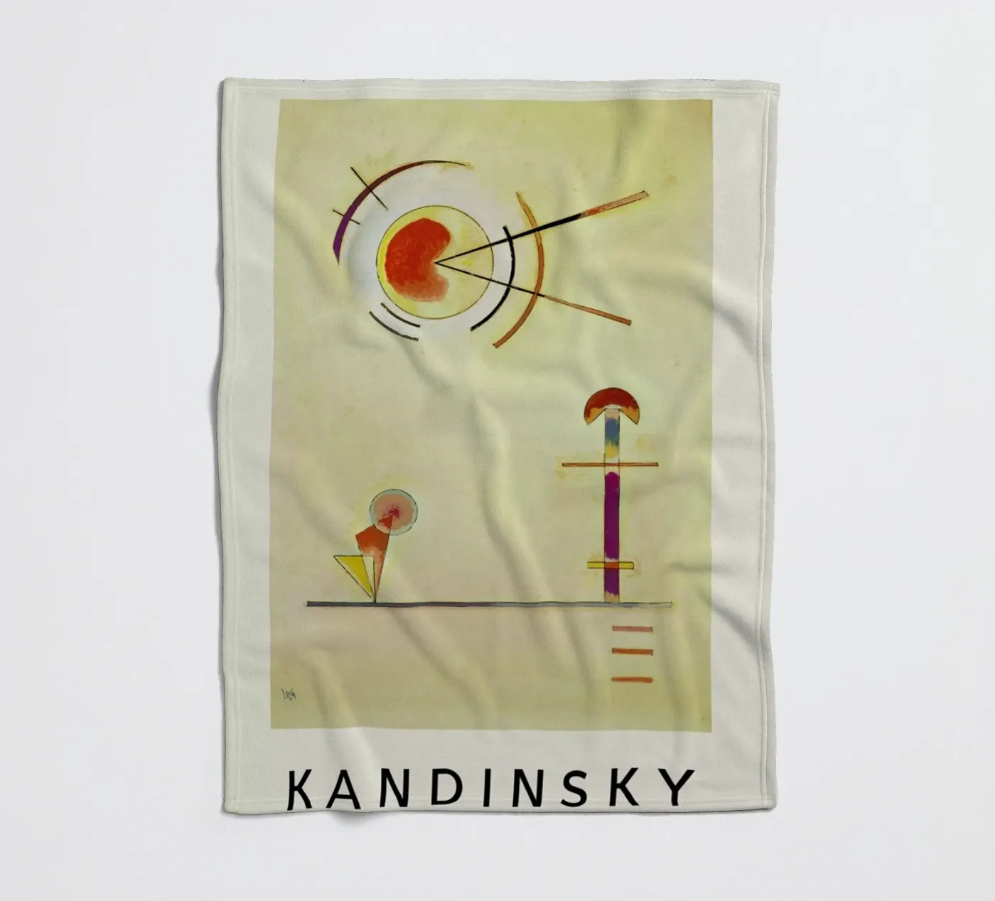 Kandinsky - Composition fleece blanket by ARTOTHEK