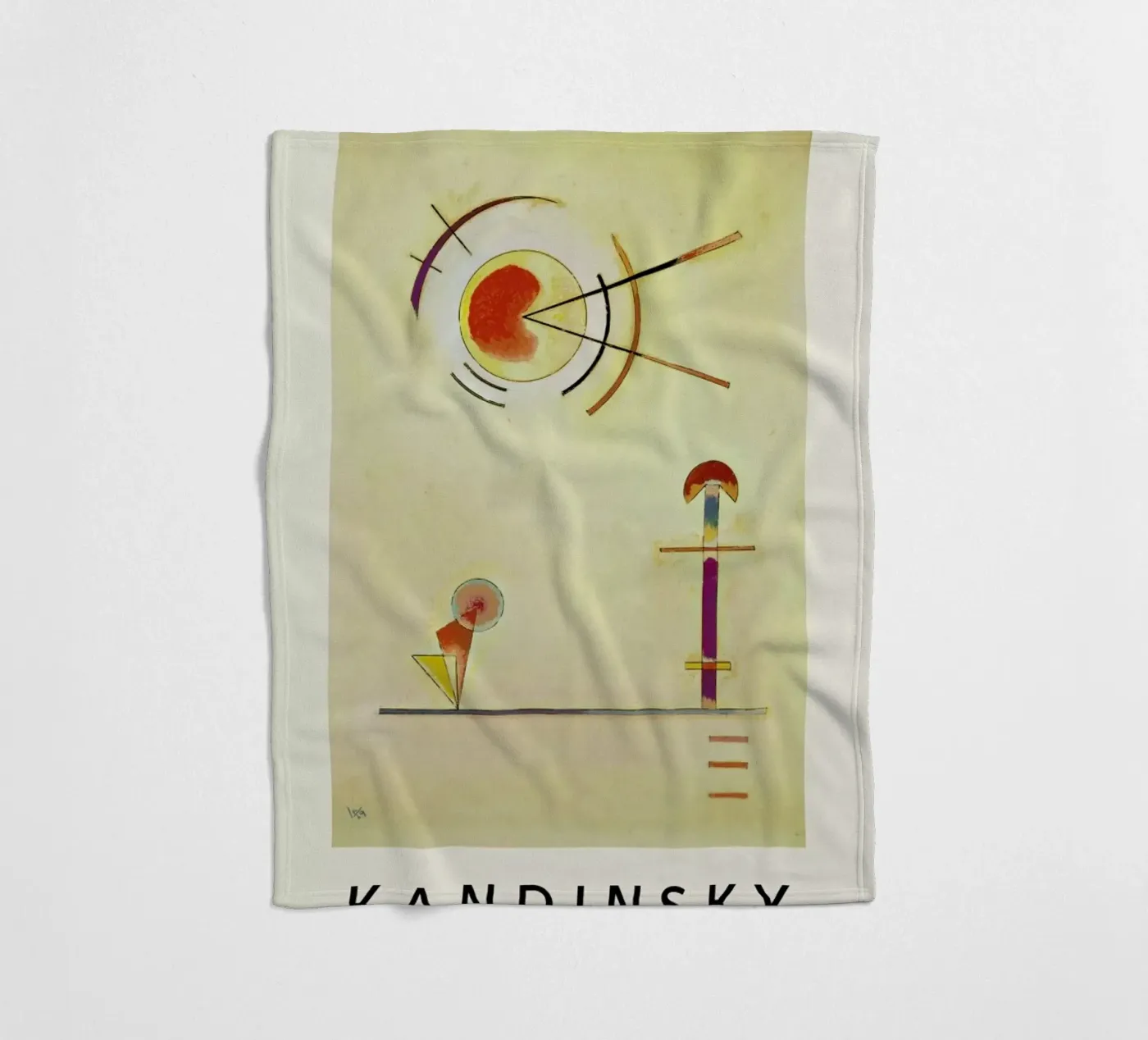 Kandinsky - Composition fleece blanket by ARTOTHEK