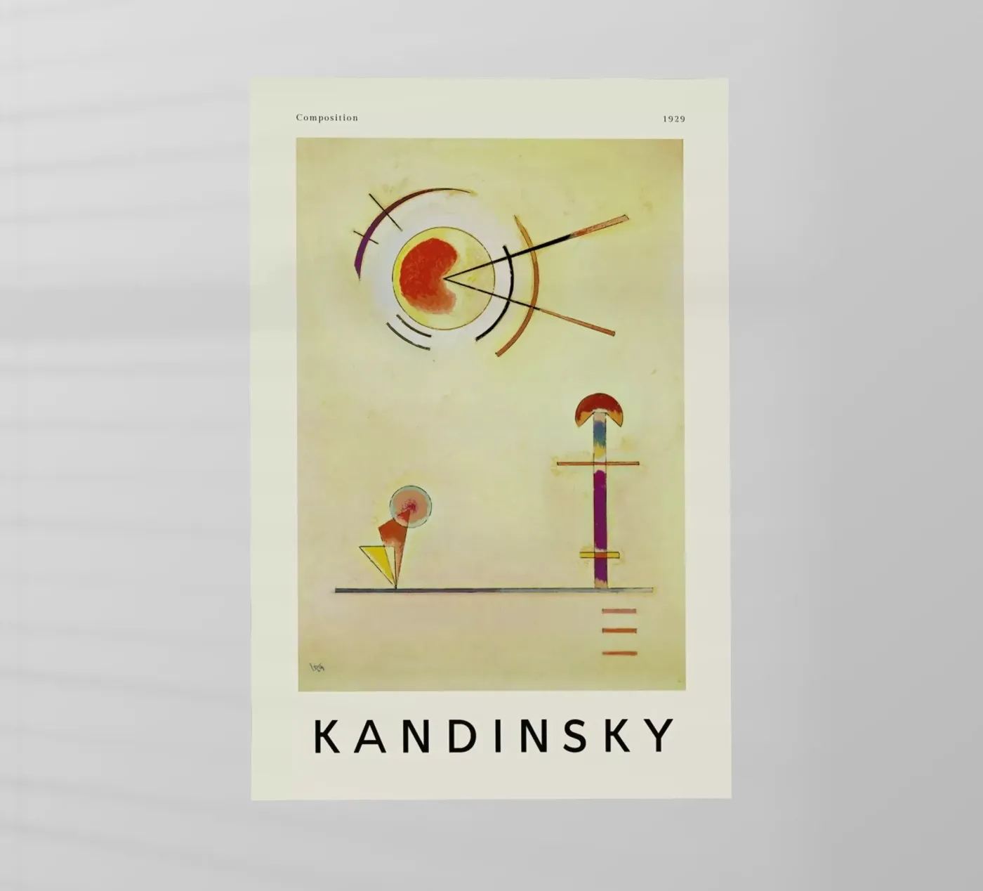 Kandinsky - Composition pellicola backlit da ARTOTHEK