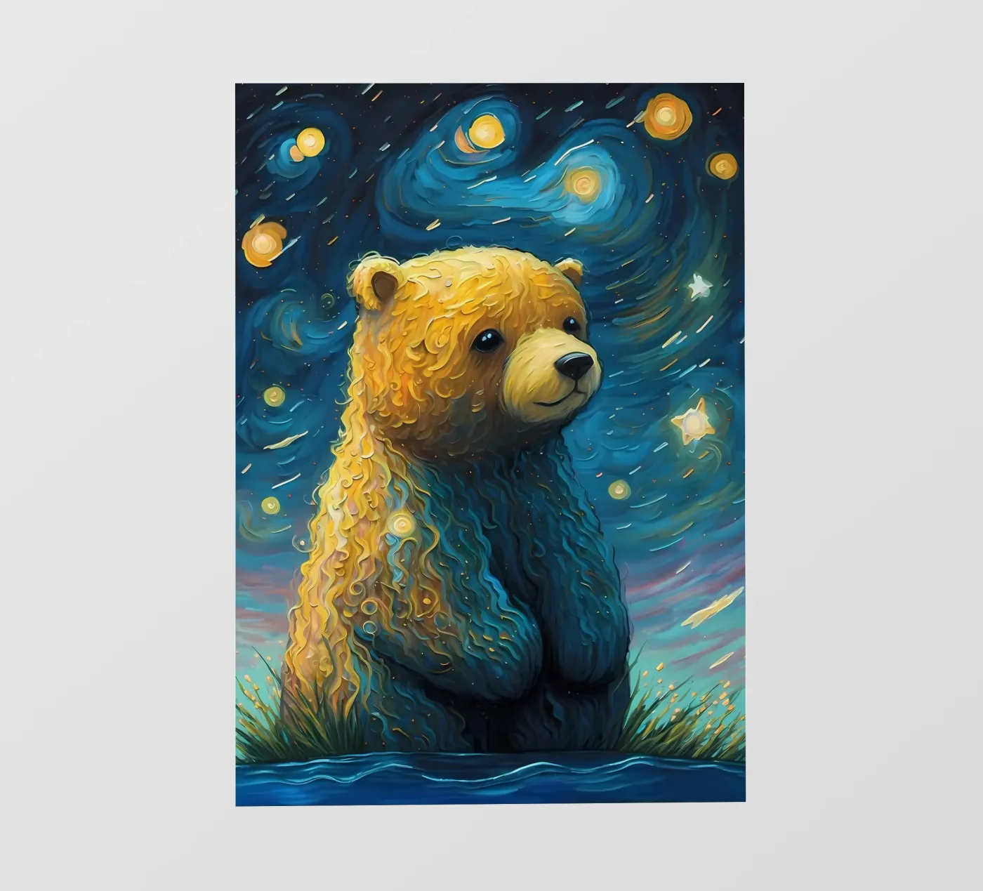 Orso immaginario pellicola backlit da Adrian Patel