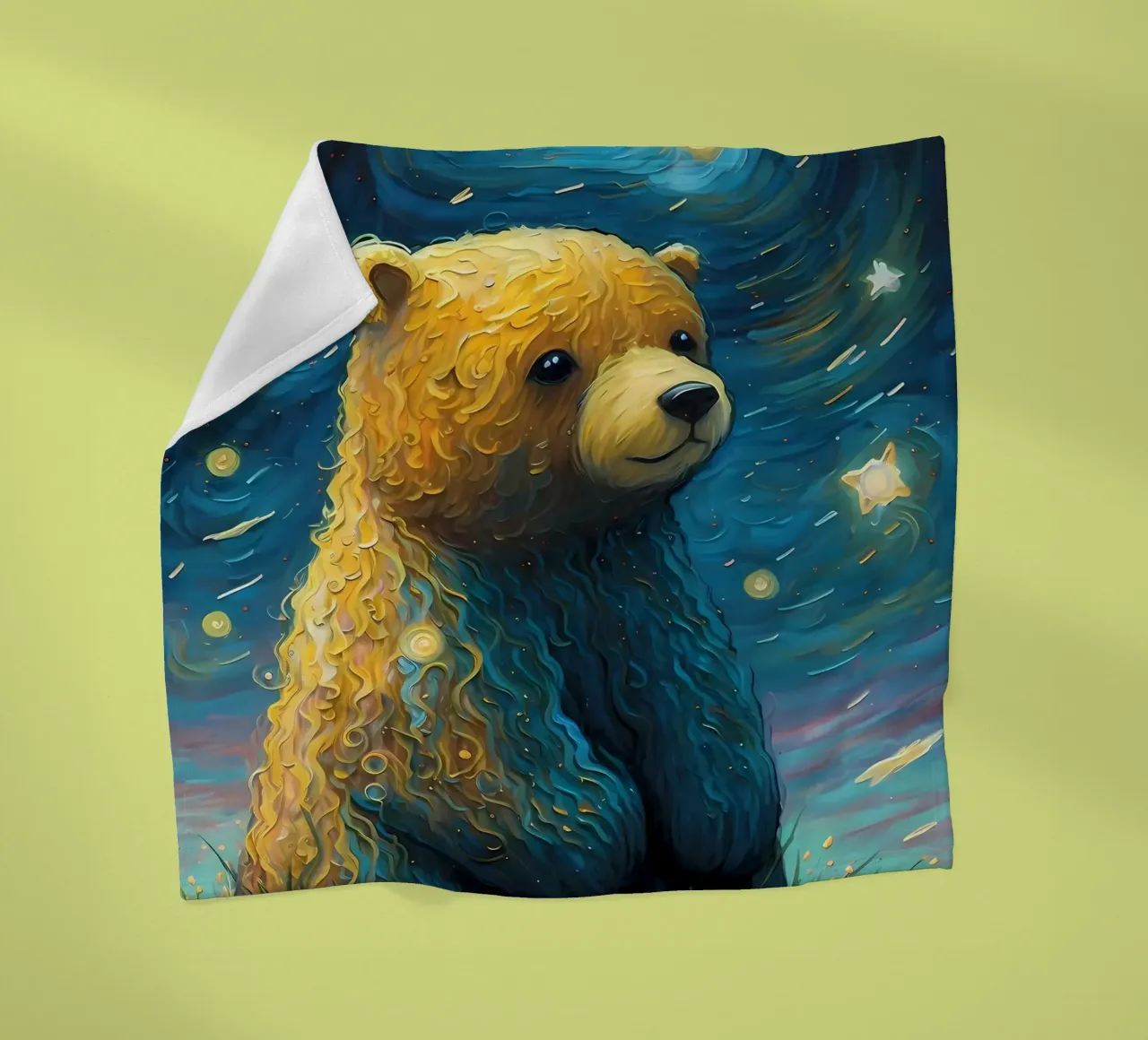 Bär Imaginär Fleecedecke von Adrian Patel