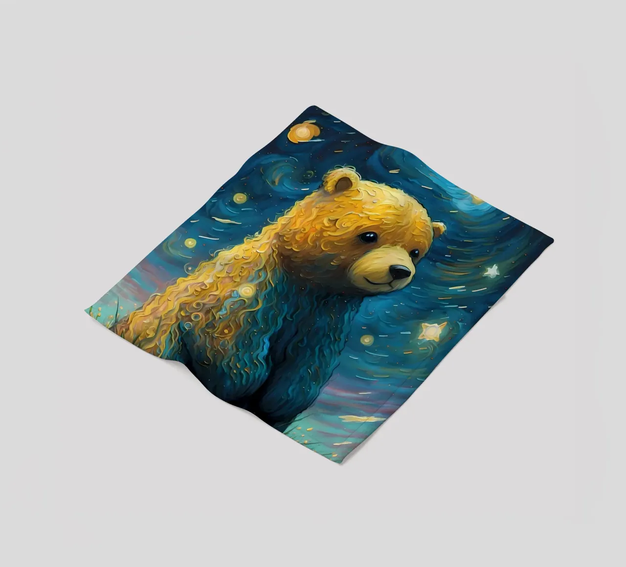 Bär Imaginär Fleecedecke von Adrian Patel