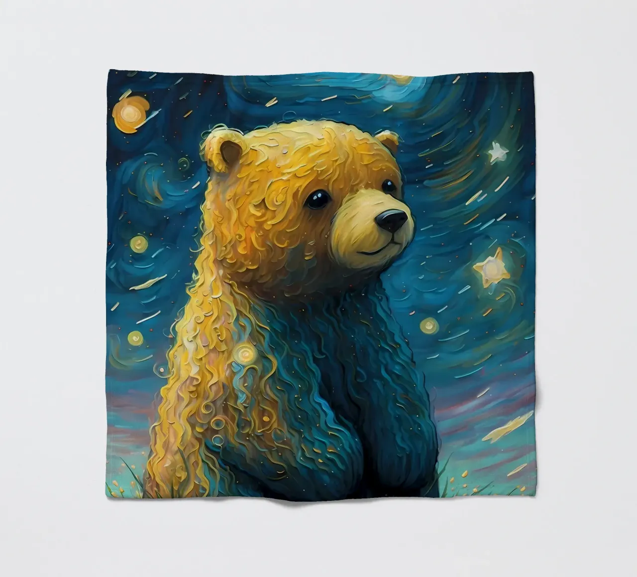 Bär Imaginär Fleecedecke von Adrian Patel