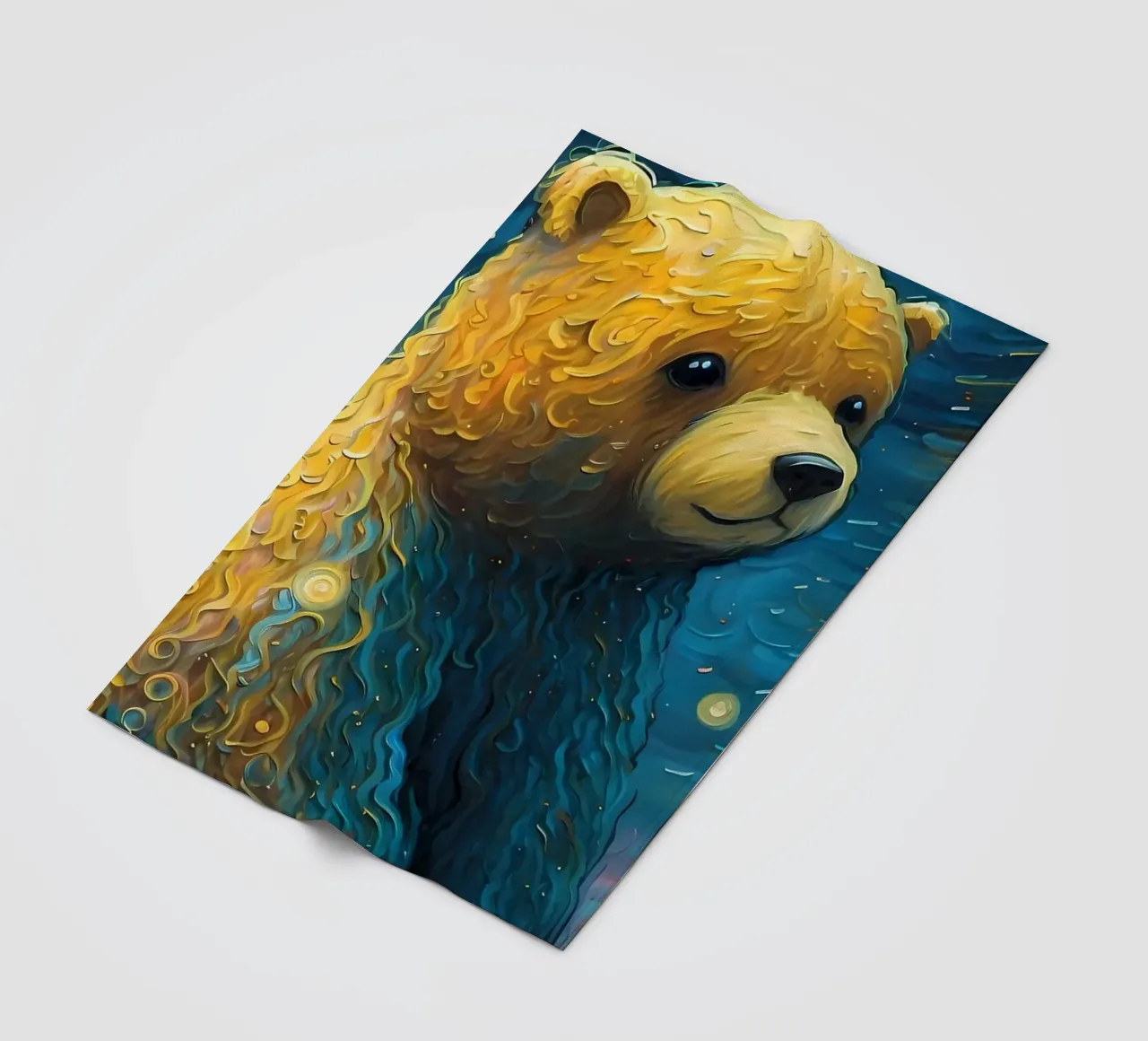 Bär Imaginär Fleecedecke von Adrian Patel